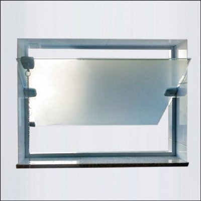 Vitrô de Banheiro Jateado com Basculante