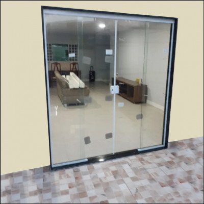 Porta 4 Folhas Incolor