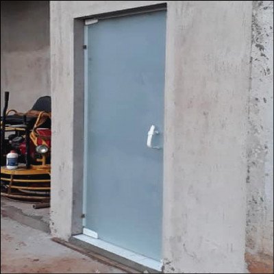 Porta 1 Folha Jateada