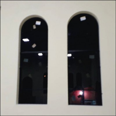 Janela 1 Folha Vidro Fumê com Arco