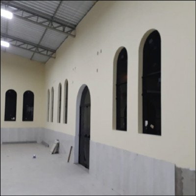 Janela 1 Folha Vidro Fumê com Arco - imagem 1