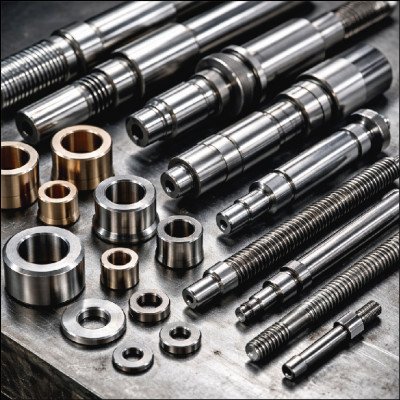 Fabricação de Eixos, Buchas, Pinos e Roscas