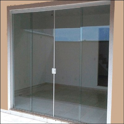 Porta 4 Folhas Incolor