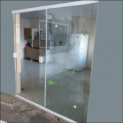 Porta 2 Folhas Incolor