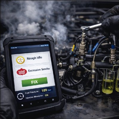 Correção de Falhas de Marcha Lenta e Fumaça Excessiva