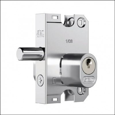 Fechadura Stam Cilindro Oval Cromado