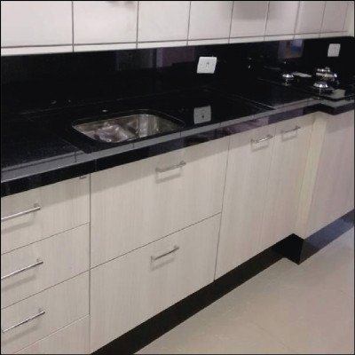 Bancada de Mármore Para Cooktop e Pia