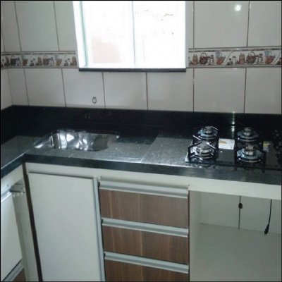 Bancada de Mármore Para Cooktop e Pia