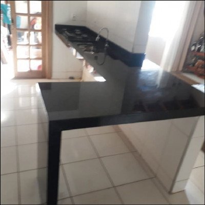 Bancada de Mármore Para Cooktop e Pia
