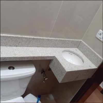 Lavatório em Branco Siena para Banheiro com Limitação de Medidas