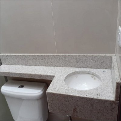 Lavatório em Branco Siena para Banheiro com Limitação de Medidas - imagem 1