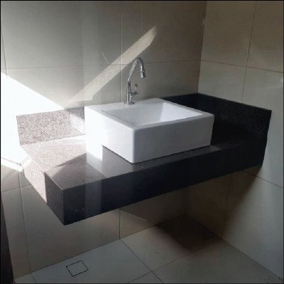 Nicho e Lavatório em Travertino - imagem 1