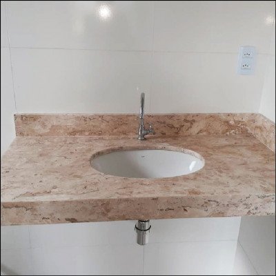 Lavatório em Mármore Travertino