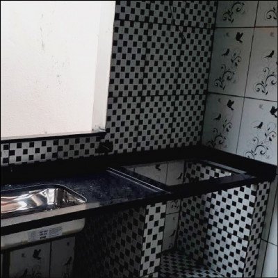 Cozinha Granito Preto São Gabriel Pia + Área para Fogão Cooktop - imagem 1