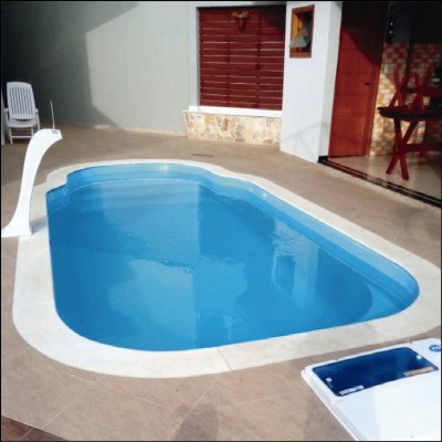 Borda de Piscina em Mármore Branco - imagem 1