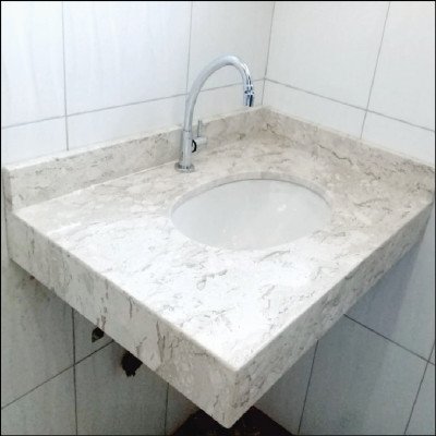 Lavatório em Mármore Travertino