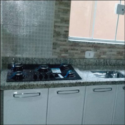 Revestimento Granito Santa Cecília Armário de Cozinha Inox - imagem 2