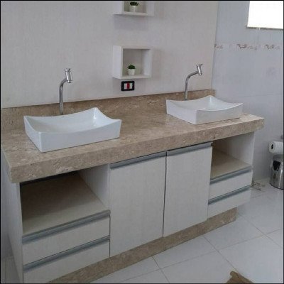 Banheiro com Duas Cubas