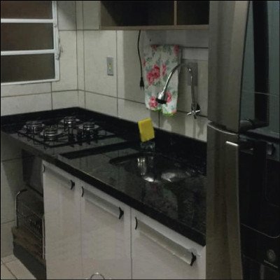 Cozinha em Granito Verde Ubatuba