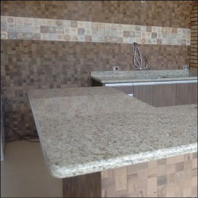 Balcão em Mármore Área de Lazer - imagem 1