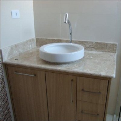 Lavatório em Mármore Travertino