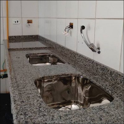 Pia em Granito Cinza Corumbá