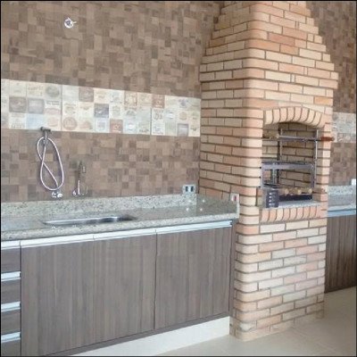 Área Gourmet em Granito Ornamental