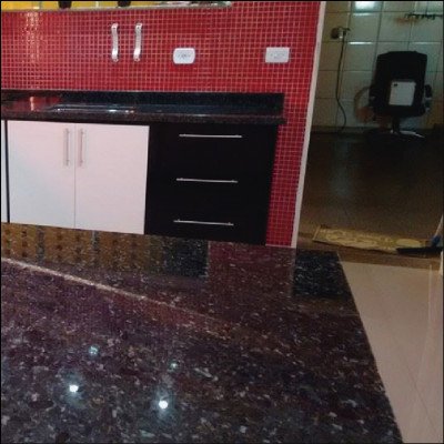 Cozinha em Granito Verde Ubatuba - imagem 1