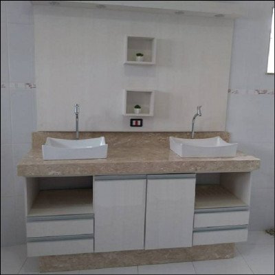 Banheiro com Duas Cubas