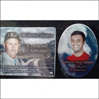 Foto Porcelana Para Túmulo Vários Modelos - imagem 1