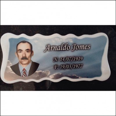 Foto Porcelana Para Túmulo Vários Modelos - imagem 2