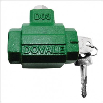 Cadeado de Chão para Porta de Enrolar com Chave