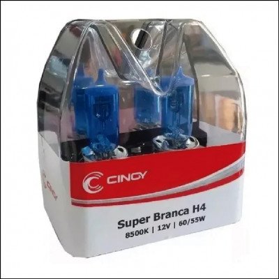 Lâmpada Super Branca H4 8500k Cinoy