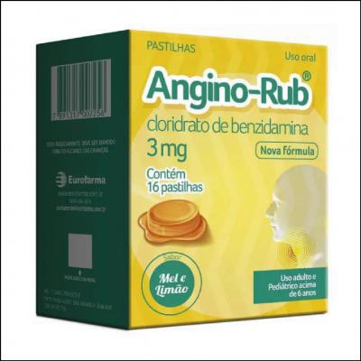 Angino Rub Mel e Limão Pastilhas