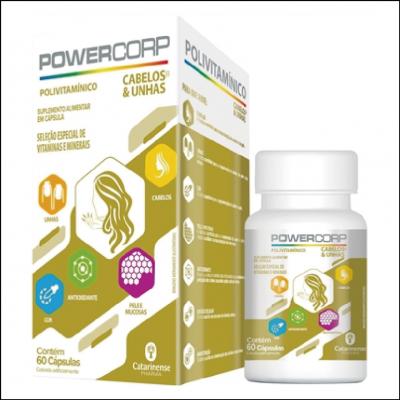 Powercorp Cabelos e Unhas Cápsulas