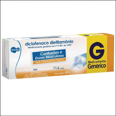 Diclofenaco Dietilamônio Gel Genérico EMS