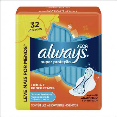 Absorvente com Abas Malha Seca Always Super Proteção