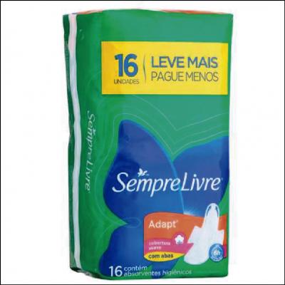 Absorvente Sempre Livre Adapt com Abas