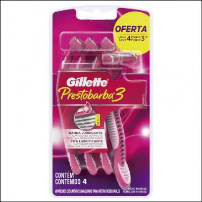 Aparelho Gillette Prestobarba 3 Feminino Leve 4 Pague 3