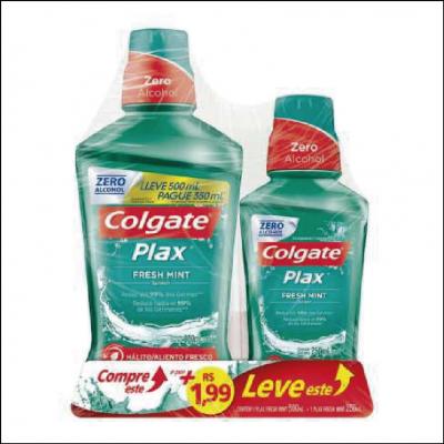 Enxaguante Bucal Plax Fresh Mint