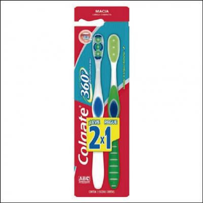Escova Dental Colgate 360º Macia 2x1