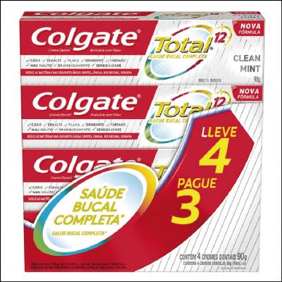 Creme Dental Colgate Total 12 Clean Mint