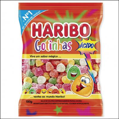 Bala de Gelatina Haribo Gotinhas