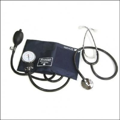 Aparelho de Pressão Esfigmomanômetro Aneroide C/ Estetoscópio Premium