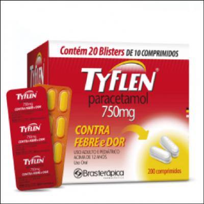 Tyflen Paracetamol 750mg Comprimido