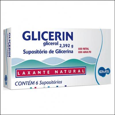 Glicerin Supositório de Glicerina Adulto EMS