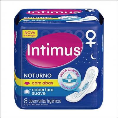 Absorvente Intimus Noturno Com Abas