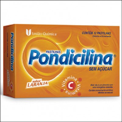 Pondicilina Vitamina C Laranja Pastilhas