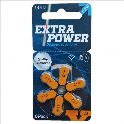 Pilha para Aparelho auditivo Extra Power 13