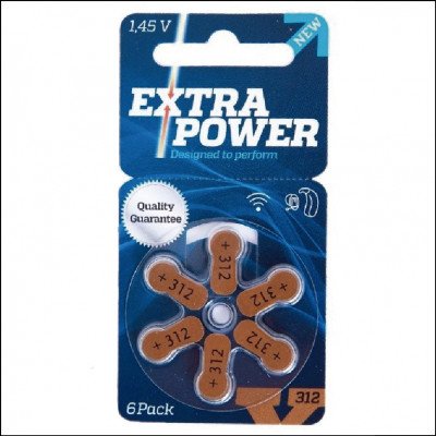 Pilha para Aparelho auditivo Extra Power 312